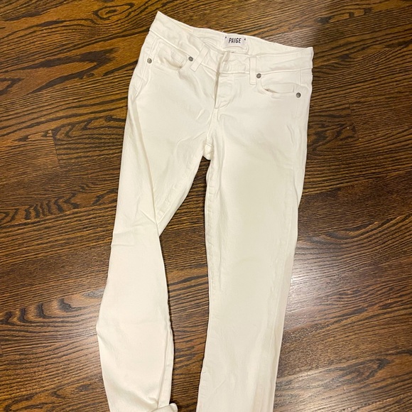 Paige white straight jeans - Picture 1 of 1